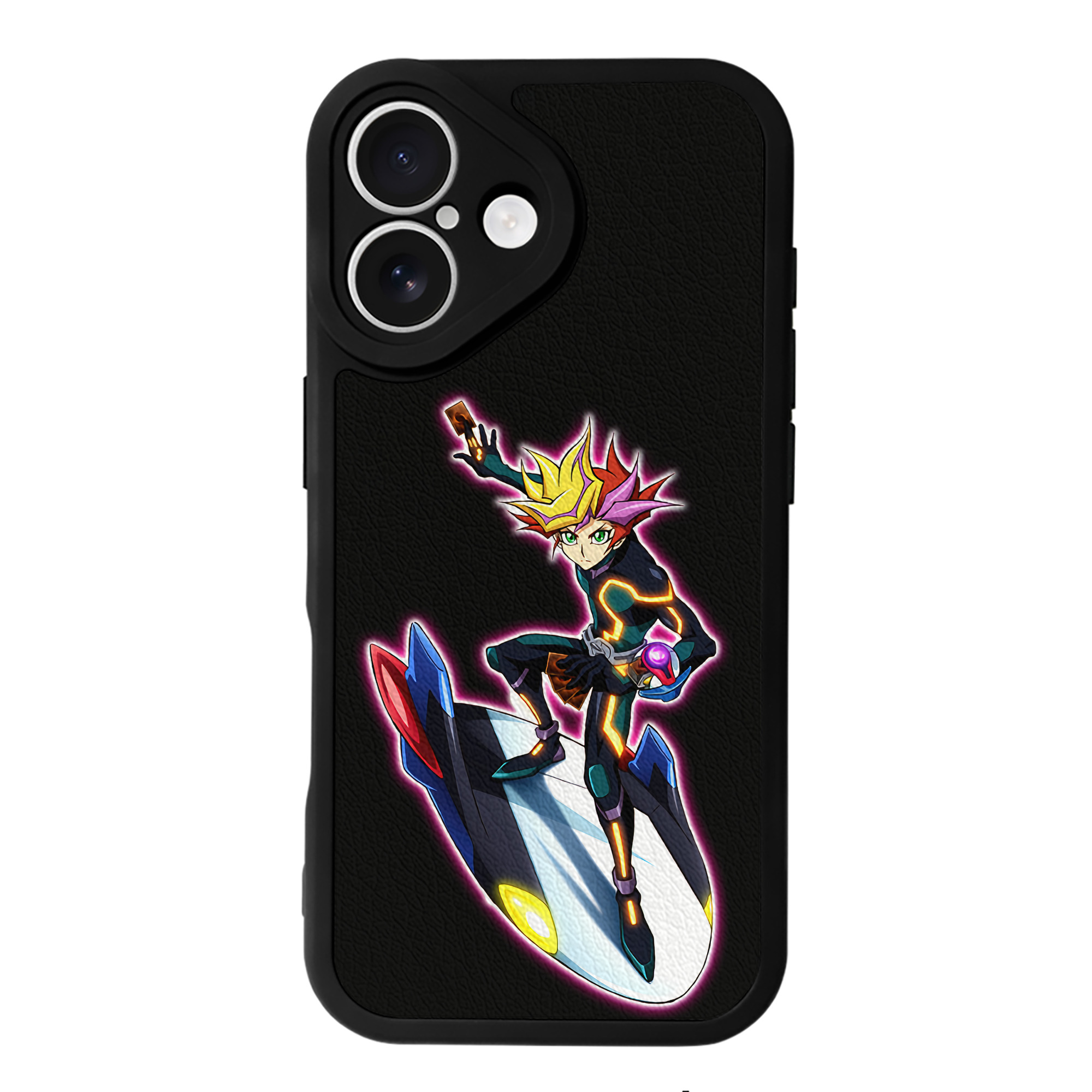 遊☆戯☆王 Yu-Gi-Oh! 【iPhone 16シリーズ対応】シリコンスマホケース（レザー調） 材質：シリコン